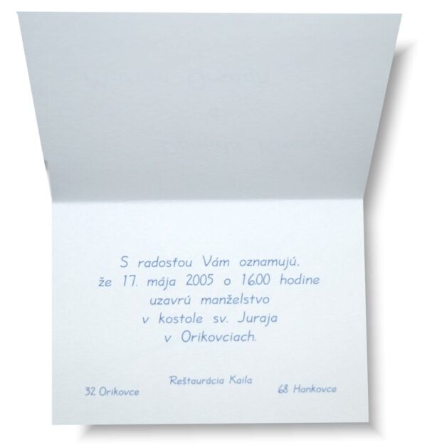 Svadobné oznámenie r239 - Image 2