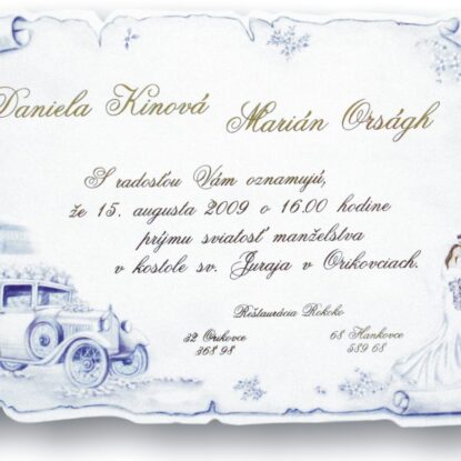 Svadobné oznámenie A5024