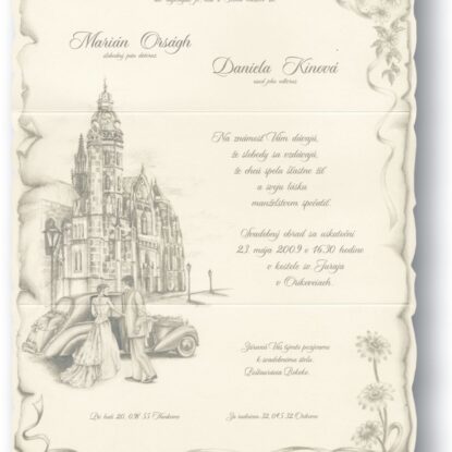 Svadobné oznámenie A5079