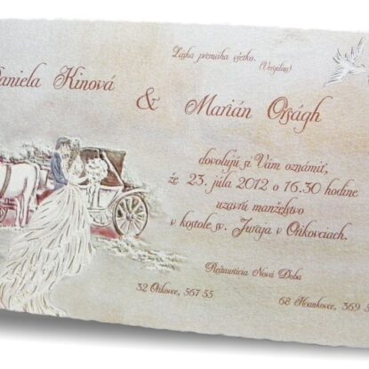 Svadobné oznámenie A5087