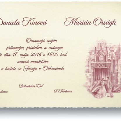 Svadobné oznámenie c1127