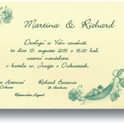 Svadobné oznámenie c1131