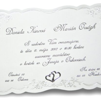 Svadobné oznámenie c13102