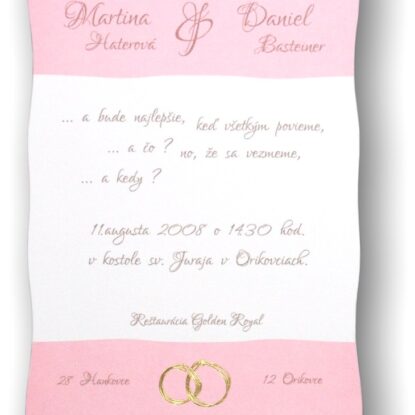 Svadobné oznámenie C3002