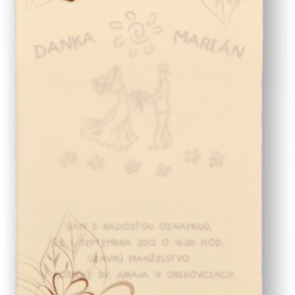 Svadobné oznámenie C3043