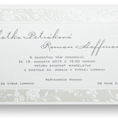 Svadobné oznámenie C3047