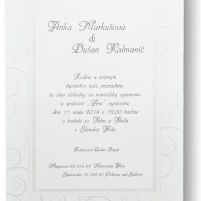 Svadobné oznámenie C3052